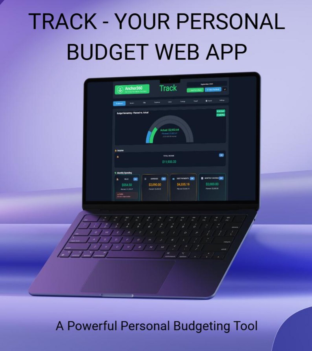Financial Planner Web App: Budget Tracker, Bill Manager (HTML File) - Etsy
