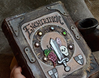 Adventure Time Enchiridion Book, Fan Art gift, Fantasy blank notebook