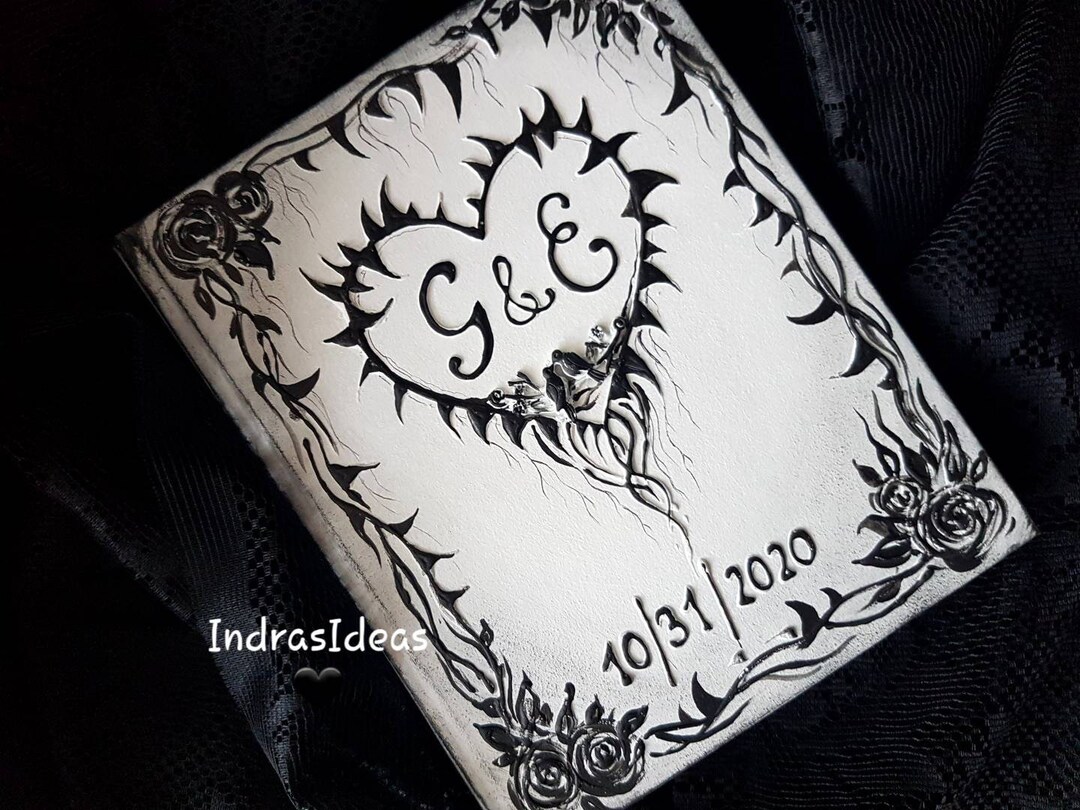 Halloween Wedding Guest Book Personalized Wedding Guest Book Etsy