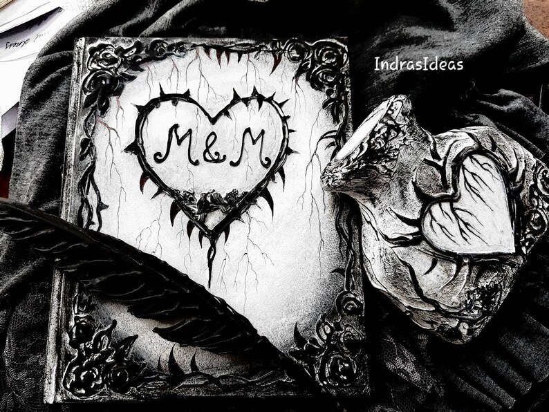 Halloween Wedding Guest Book Personalized Wedding Guest Book Etsy