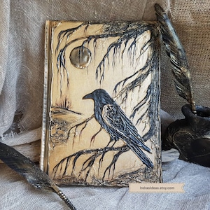 Gothic Wedding Guest Book , Halloween Wedding Guest Book, Book of Shadows, Fairytale wedding guest book, Altered guest book