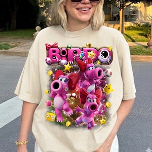 Super Mario Characters Bootleg Vintage Shirt, Mario Luigi Peach Daisy Yoshi Toad Shirt, Trip Shirt, Comfort Colors Mario Kart Shirt image 3