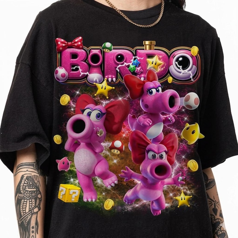 Super Mario Characters Bootleg Vintage Shirt, Mario Luigi Peach Daisy Yoshi Toad Shirt, Trip Shirt, Comfort Colors Mario Kart Shirt image 1