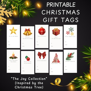 Etiquetas navideñas con mensajes de fe / Etiquetas navideñas imprimibles / Jesús es la razón de la Navidad / PDF listo para imprimir