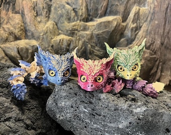 Gelede figuur zanddraak: 3D-geprint sensorisch speelgoed 18 cm