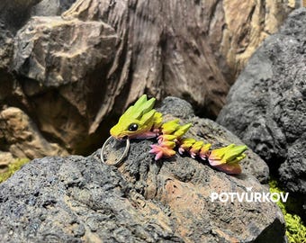 Sleutelhanger drakenhanger – lichtgewicht, duurzaam, 3D-geprint