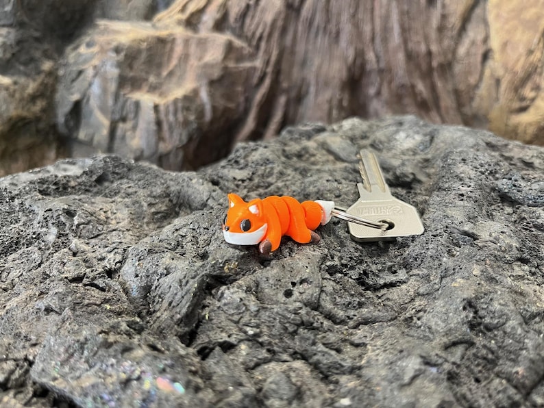 Fox Keychain – Mini ZOO, 3D Printed, Cute & Playful, 4.5 Cm - Etsy