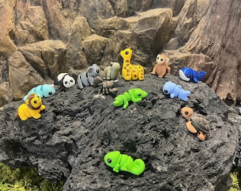 Gelede 3D-print minidieren: Flexi Zoo-collectie nr. 2: