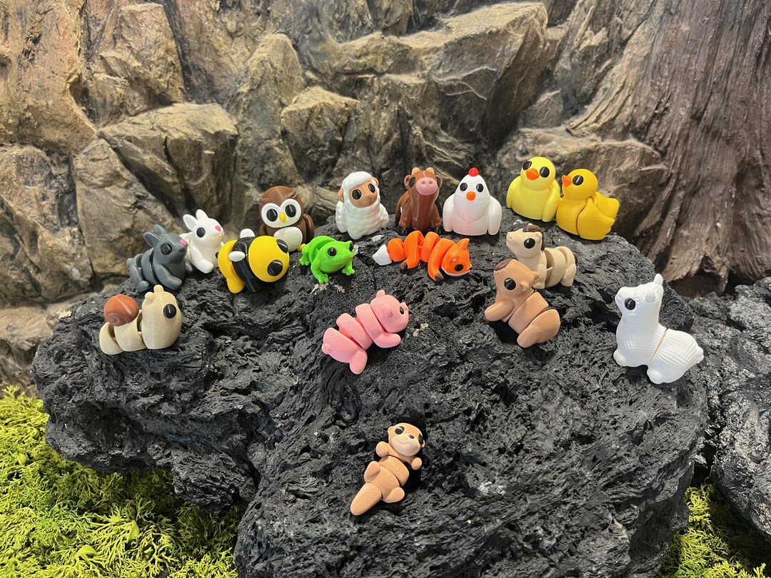 3D Druck Mini Tiere: Gelenk Flexi Farm Collection No.1 - Etsy Österreich