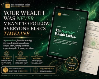 Personalized Financial Astrology Report | 12-Month Money Forecast (PDF)