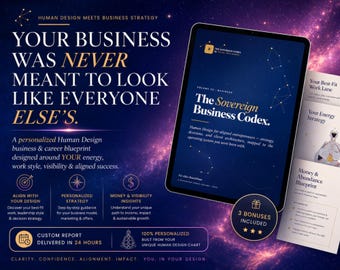 Human Design Business Reading | Entrepreneur Alignment Report (PDF) | 3 Bonuses included