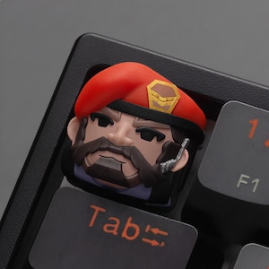 Valorant Brimstone Resin Keycap – 3D Chibi Controller Design for Mechanical Keyboard –  Anime Gamer Gift