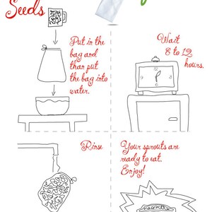 Squeeze 'n' Sprout . NEW Multi Purpose Nut & Seed Milk, Juicing, Dehydrating, Sprouting Bag . all in one image 3