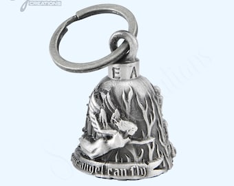 Never Ride Faster than your Angel can Fly Motorcycle Bell, Angel Bell, Guardian Motorcycle Bell