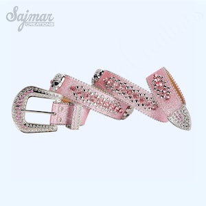 Pink Skull Belt - Etsy display picture 1