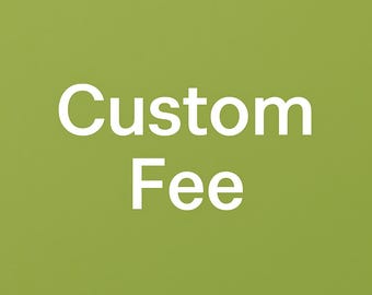 Anpassad avgift | 1 USD per kvantitet | Extra frakt-, uppgraderings- eller ordertilläggsavgift