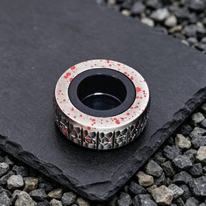 Anello con dado girevole in metallo, dado D20 antistress per giochi di ruolo da tavolo, accessorio per dadi girevoli di D&D, fantastico regalo per giocatori di ruolo.