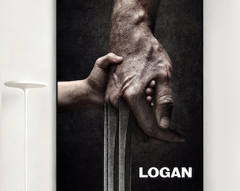 Logan Movie Poster, Retro Wall Art, Home Decor, Classic Movie, Canvas Gift