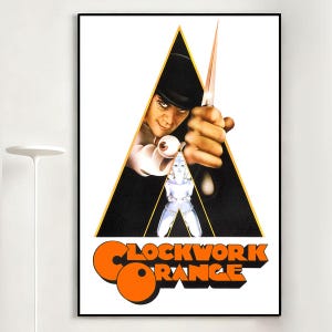 A Clockwork Orange Movie Poster, Retro Wall Art, Home Decor, Classic Movie, Canvas Gift