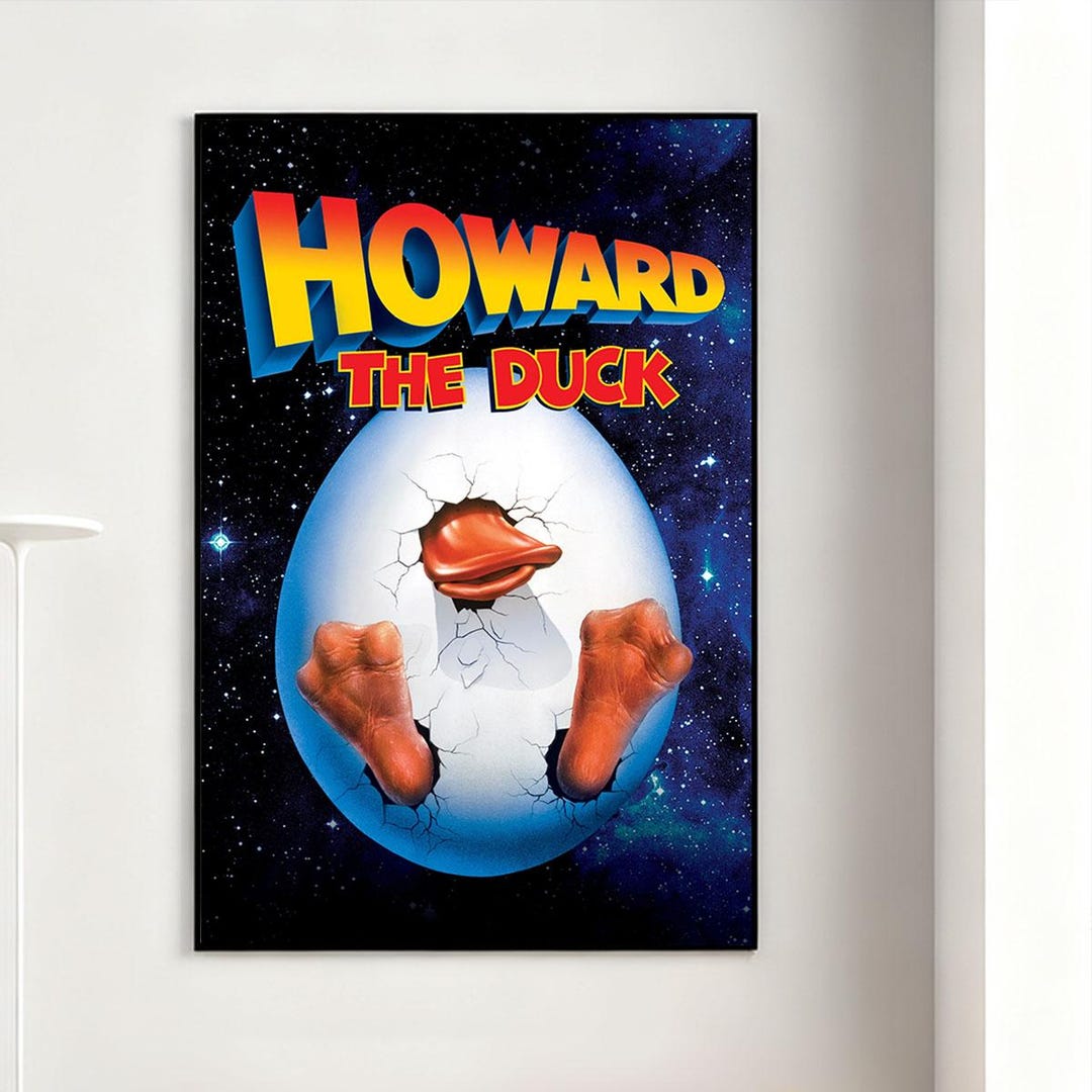 Howard Poster Howard the Duck Movie Poster, Retro Wall Art, Home Decor, Classic Movie ...