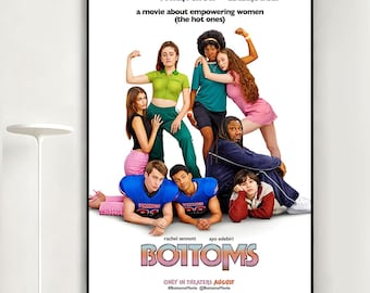 Bottoms Movie Poster, Retro Wall Art, Home Decor, Classic Movie, Canvas Gift