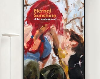 Eternal Sunshine of the Spotless Mind Movie Poster, Retro Wall Art, Home Decor, Classic Movie, Canvas Gift