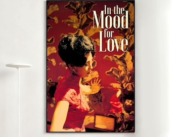 In the Mood for Love 2000 Movie Poster, Retro Wall Art, Home Decor, Classic Movie, Canvas Gift