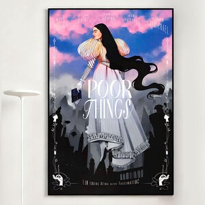 Poor Things Movie Poster, Retro Wall Art, Home Decor, Classic Movie, Canvas Gift