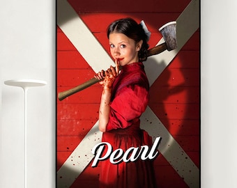 Pearl Movie Poster, Retro Wall Art, Home Decor, Classic Movie, Canvas Gift
