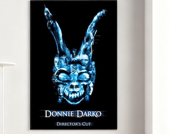 Donnie Darko Movie Poster, Retro Wall Art, Home Decor, Classic Movie, Canvas Gift