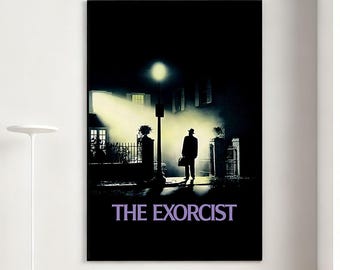 The Exorcist Movie Poster, Retro Wall Art, Home Decor, Classic Movie, Canvas Gift