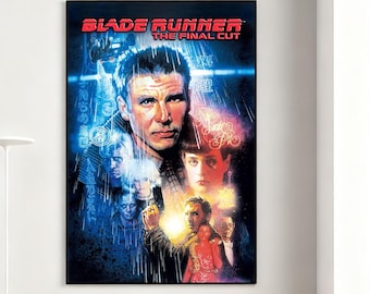 Blade Runner Movie Poster, Retro Wall Art, Home Decor, Classic Movie, Canvas Gift