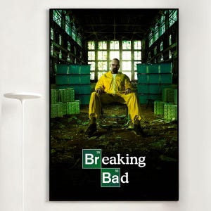 Breaking Bad Film Poster, Retro Wandkunst, Wohnkultur, Filmklassiker, Leinwand Geschenk