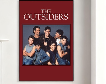 The Outsiders Movie Poster, Retro Wall Art, Home Decor, Classic Movie, Canvas Gift