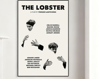 The Lobster Poster, Retro Wall Art, Home Decor, Classic Movie, Canvas Gift