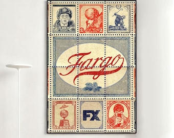 Fargo Movie Poster, Retro Wall Art, Home Decor, Classic Movie, Canvas Gift