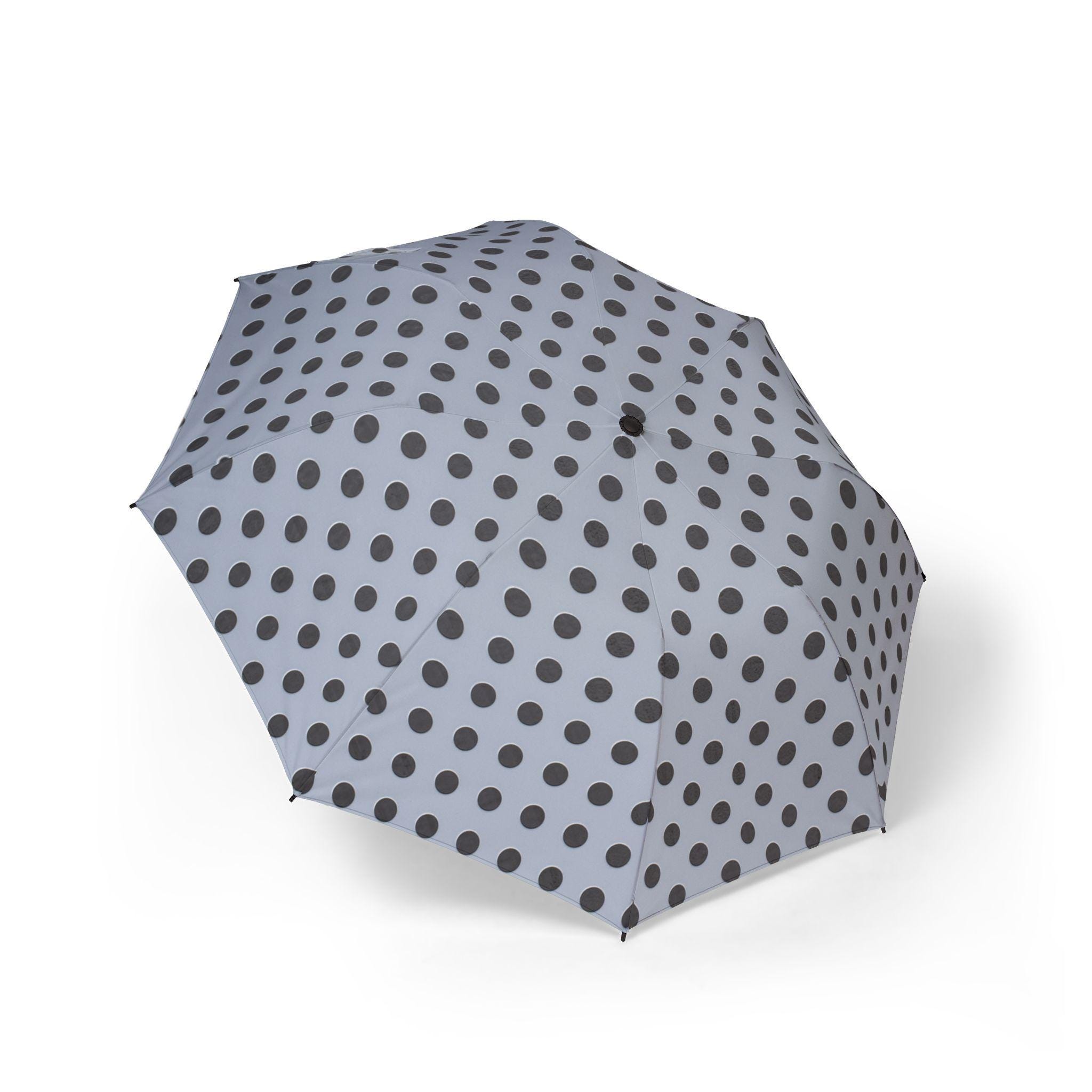 水玉模様の折りたたみ傘 水玉模様の折りたたみ傘 | シックな旅行用傘、軽量で雨から守る