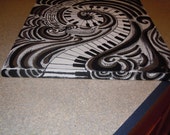 Items similar to Piano keys acrylic painting on Etsy