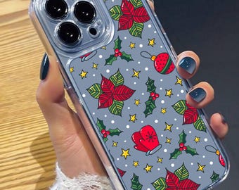 Personalized Christmas Phone Case, Festive Holiday Design