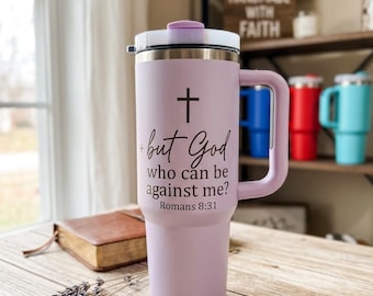 Personalized 40oz Tumbler With Handle – Custom Name - ift for Mom, Friends, girlfirend, wife, husband.