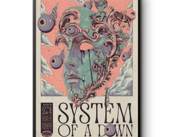 System Of A Down 2-4 luglio 2026, Parigi Francia Locandina