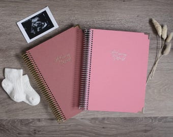 Linen Pregnancy Journal: 52 Week Bump Diary, Supportive Milestone Book, Made in Yorkshire UK