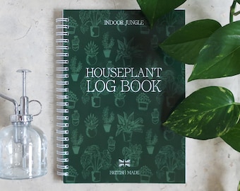 Houseplant Log Book: A5 Plant Care Tracker & Planner, Indoor Gardening Journal