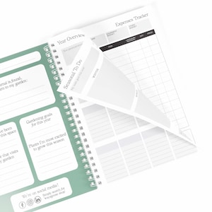 Gardening Log Book: A5 Planner Journal, Seed Tracker, Personalised Gift, Made in Yorkshire image 8