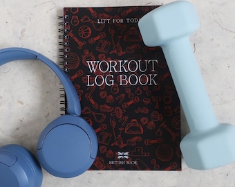 A5 Workout Log Book: Fitness Training Journal, Gym Records, Made In Yorkshire