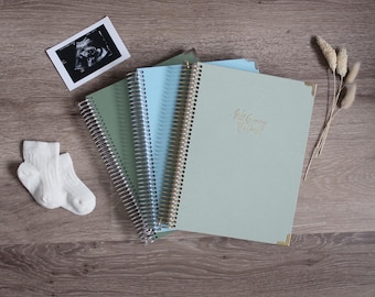 Linen Pregnancy Journal: 52 Week Bump Diary, Supportive Milestone Book, Made in Yorkshire UK