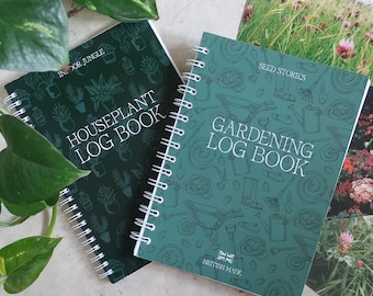 Gardening & Houseplant Log Book Bundle: A5 Planners, Seed Tracker (Made in Yorkshire)