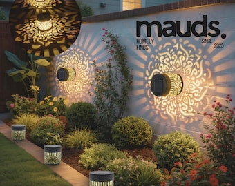 Wandlamp op zonne-energie buiten, waterdichte tuinverlichting, decoratieve lamp op zonne-energie, terrasomheining, muurdecoratie buiten