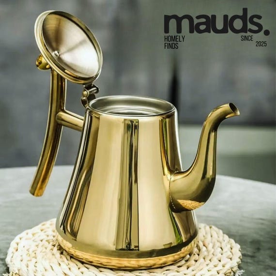 1L / 1.5L Stainless Steel Teapot Tea Kettles Stovetop with Filter for Home, Hotel, Cafe, Bar, Restaurant.(1000ml) 1L⁄1.5L Stainless Steel Teapot Durable Mini Polished Easy Pour