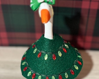 Christmas Tree Outfit for Desk Goose – Holiday Felt Costume